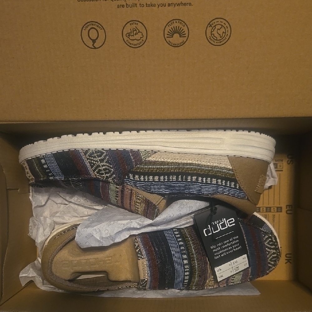 Hey Dude Serape Stripe Men's Shoes - Multi Color